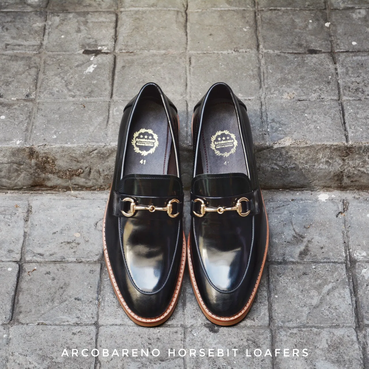 702 Horsebit Loafer PianoBlack Wooden Soles