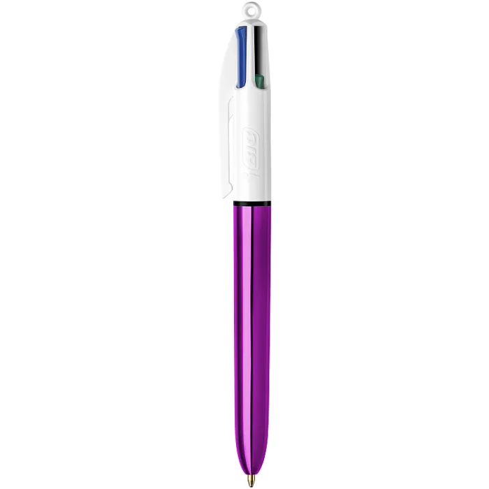 Bic 4 Colours Shine Purple Ball Pen
