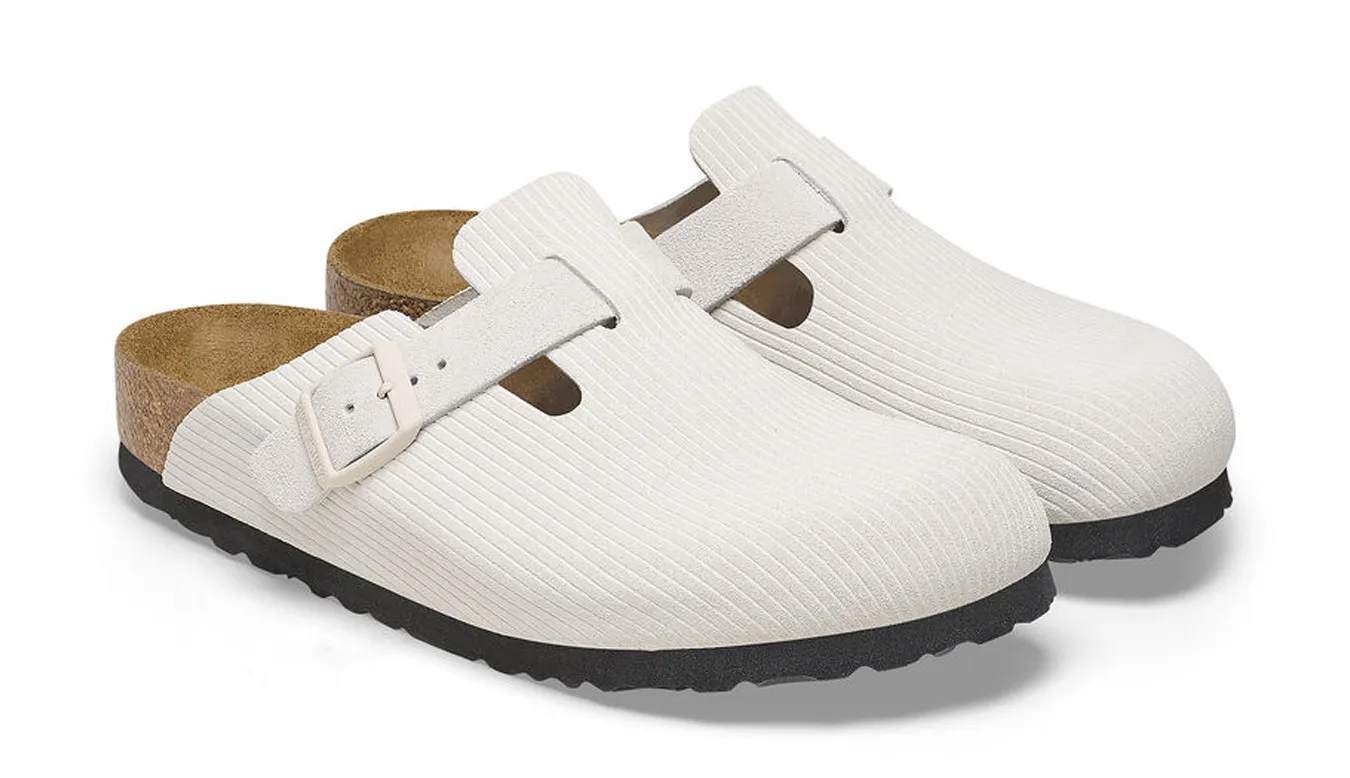 Birkenstock Boston Suede Embossed Regular Fit