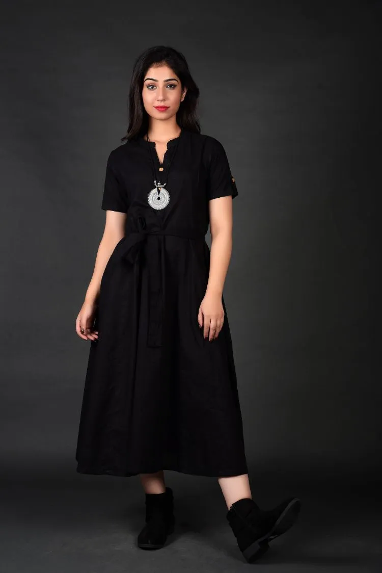 Black Midi Dress