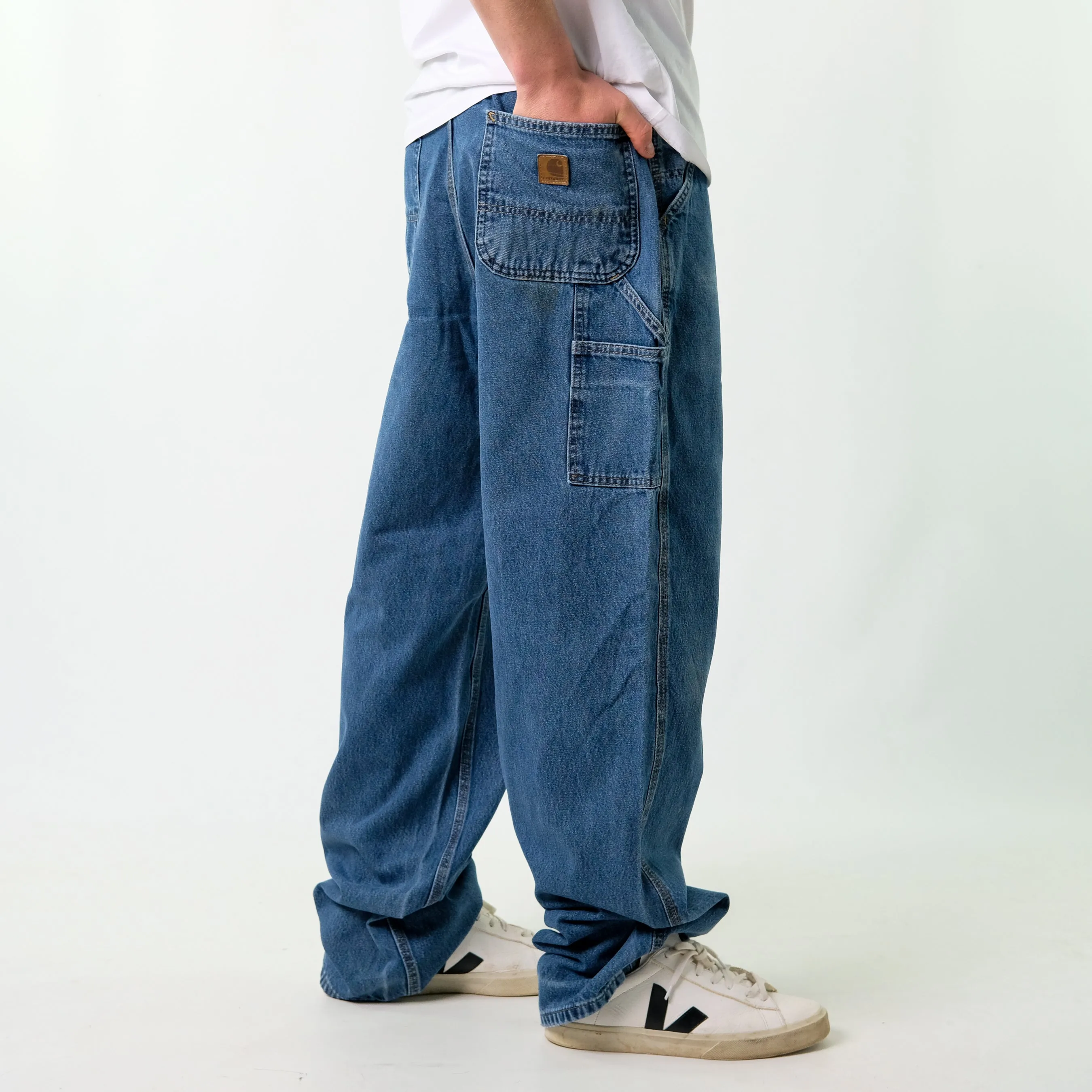 Blue y2ks Carhartt Denim Carpenter Jeans Baggy Pants (36x36)