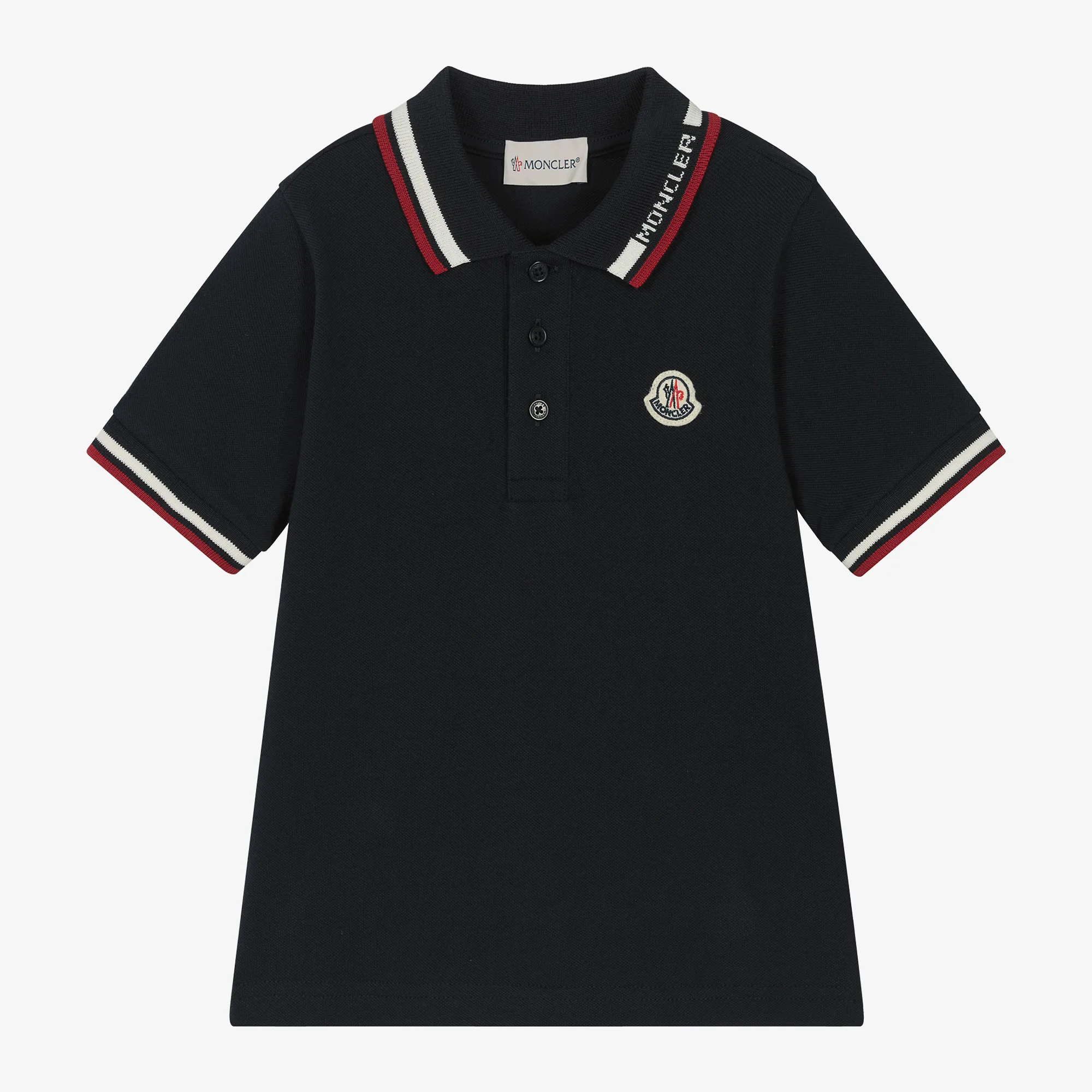 Boys Blue Cotton Piqué Polo Shirt