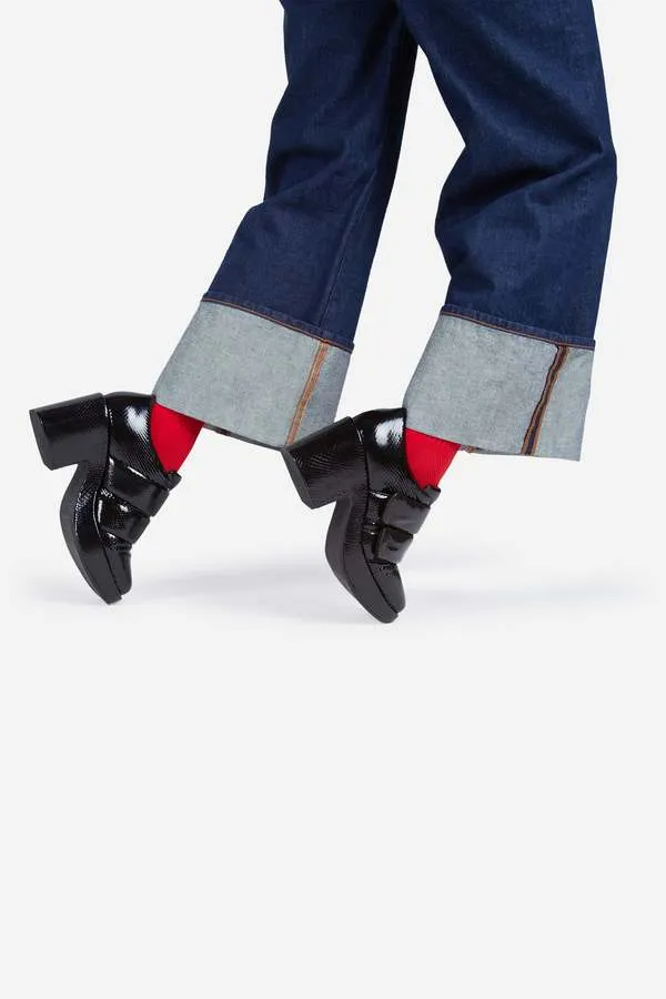 CRIME PLATFORM LOAFER - Black