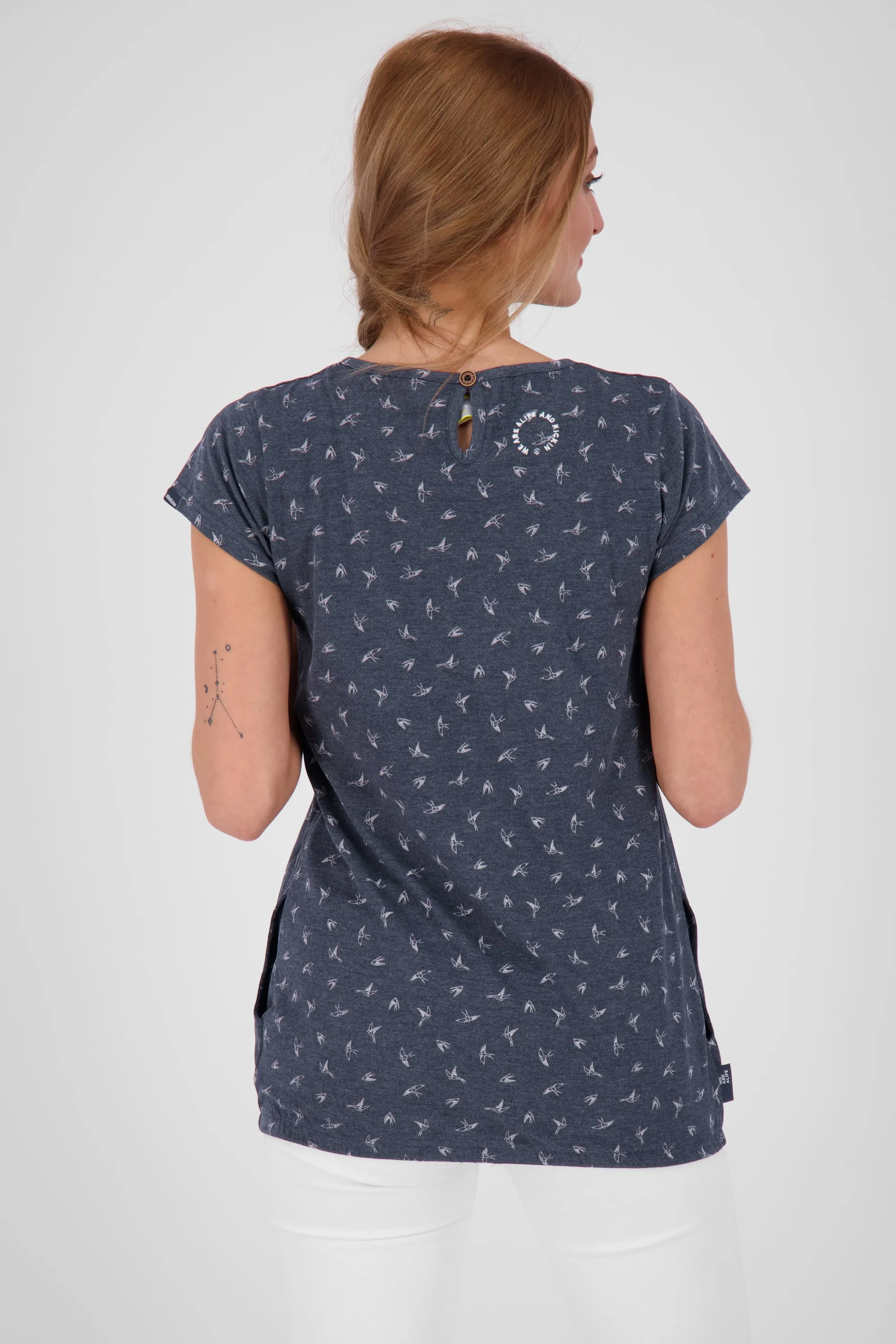 Damen T-Shirt SummerAK für einen verspielter Look Dunkelblau