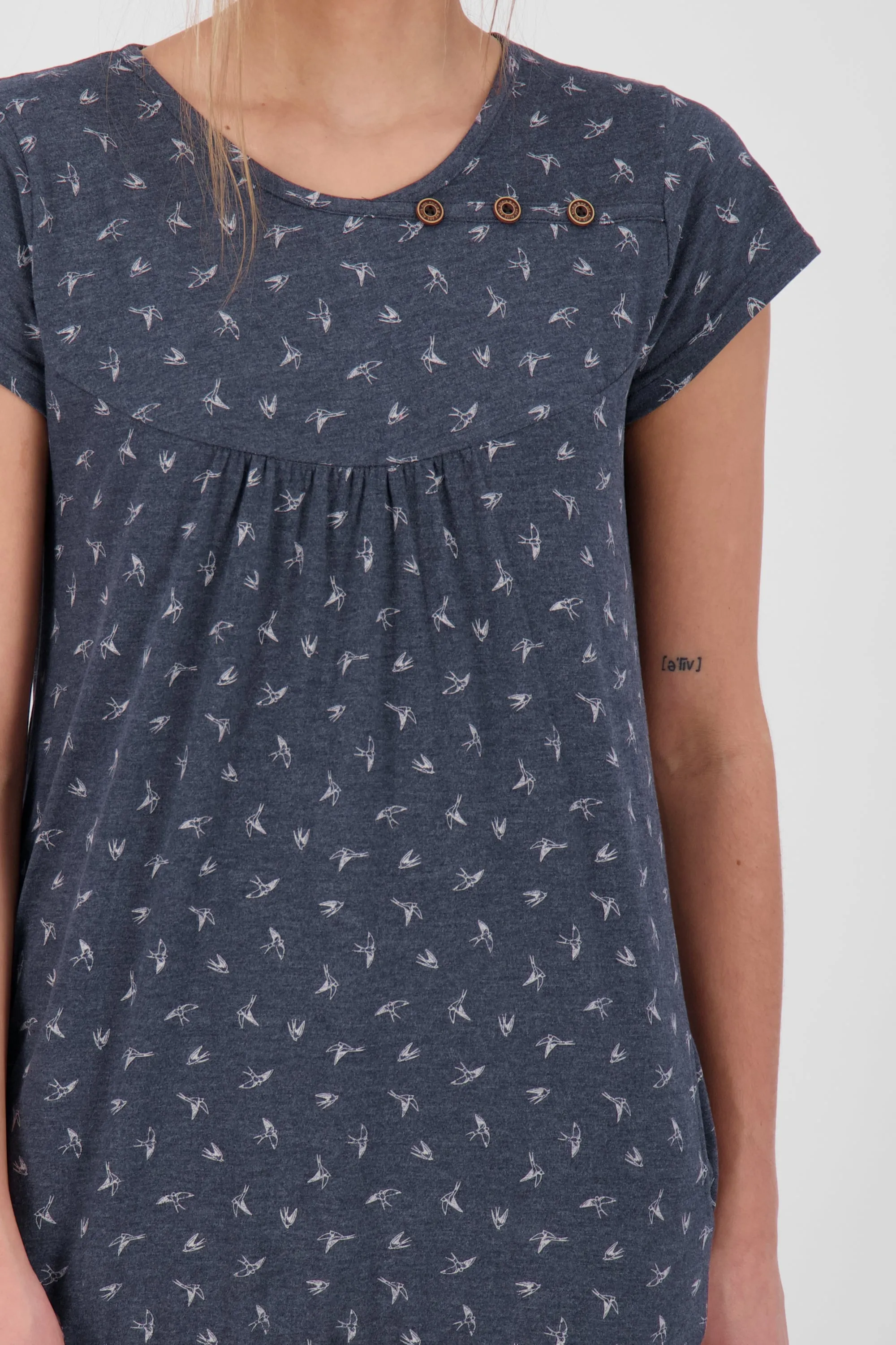 Damen T-Shirt SummerAK für einen verspielter Look Dunkelblau