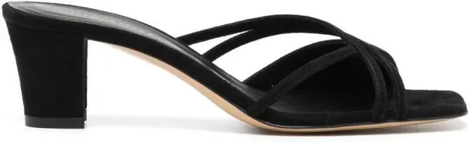 ILIO SMERALDO Benedicte 50mm calf-leather sandals Black