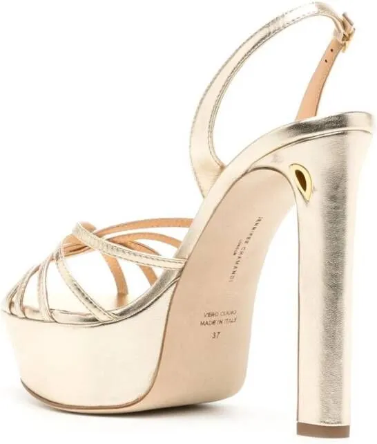 Jennifer Chamandi Roberto 130mm platform sandals Gold