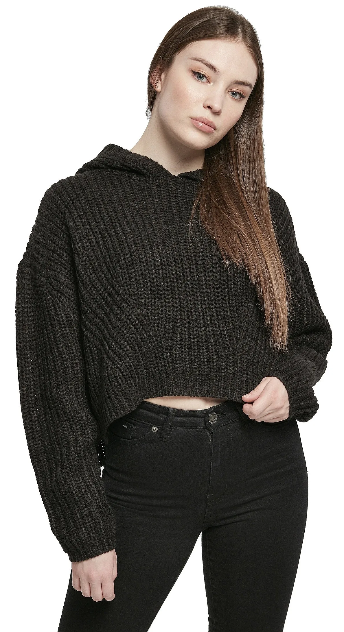 jumper Urban Classics Oversized Hoody/TB4537 - Black - women´s