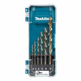 Makita D-75758 HSS-CO Metal Drill Bit Set (6 Pieces)