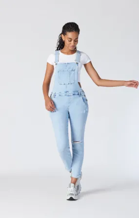 Mavi Women's Edera Overalls In Light Ripped La Vintage