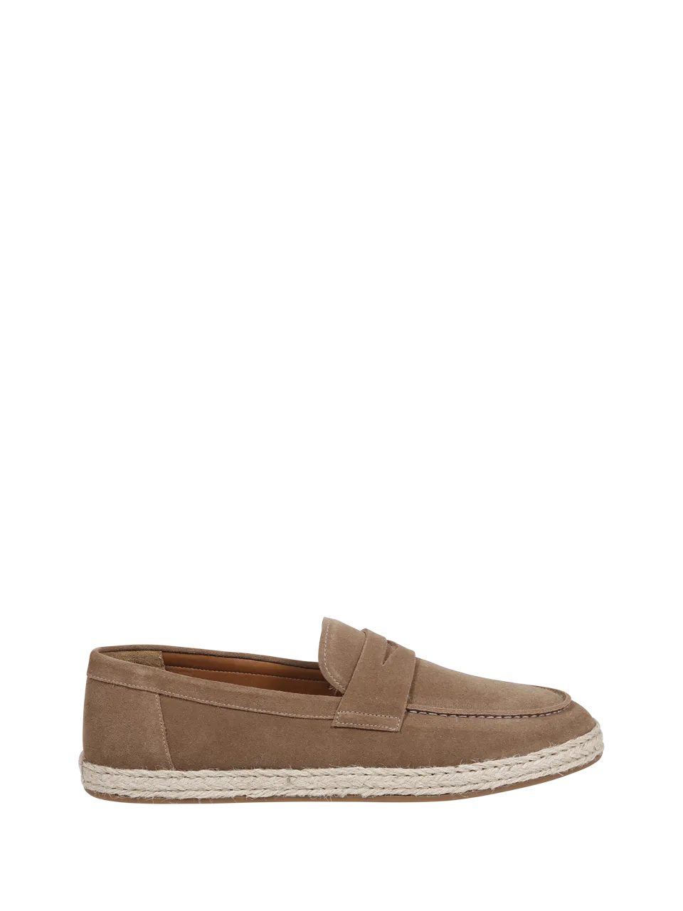 MEN DOUCAL'S BEIGE CALF LEATHER PENNY LOAFER