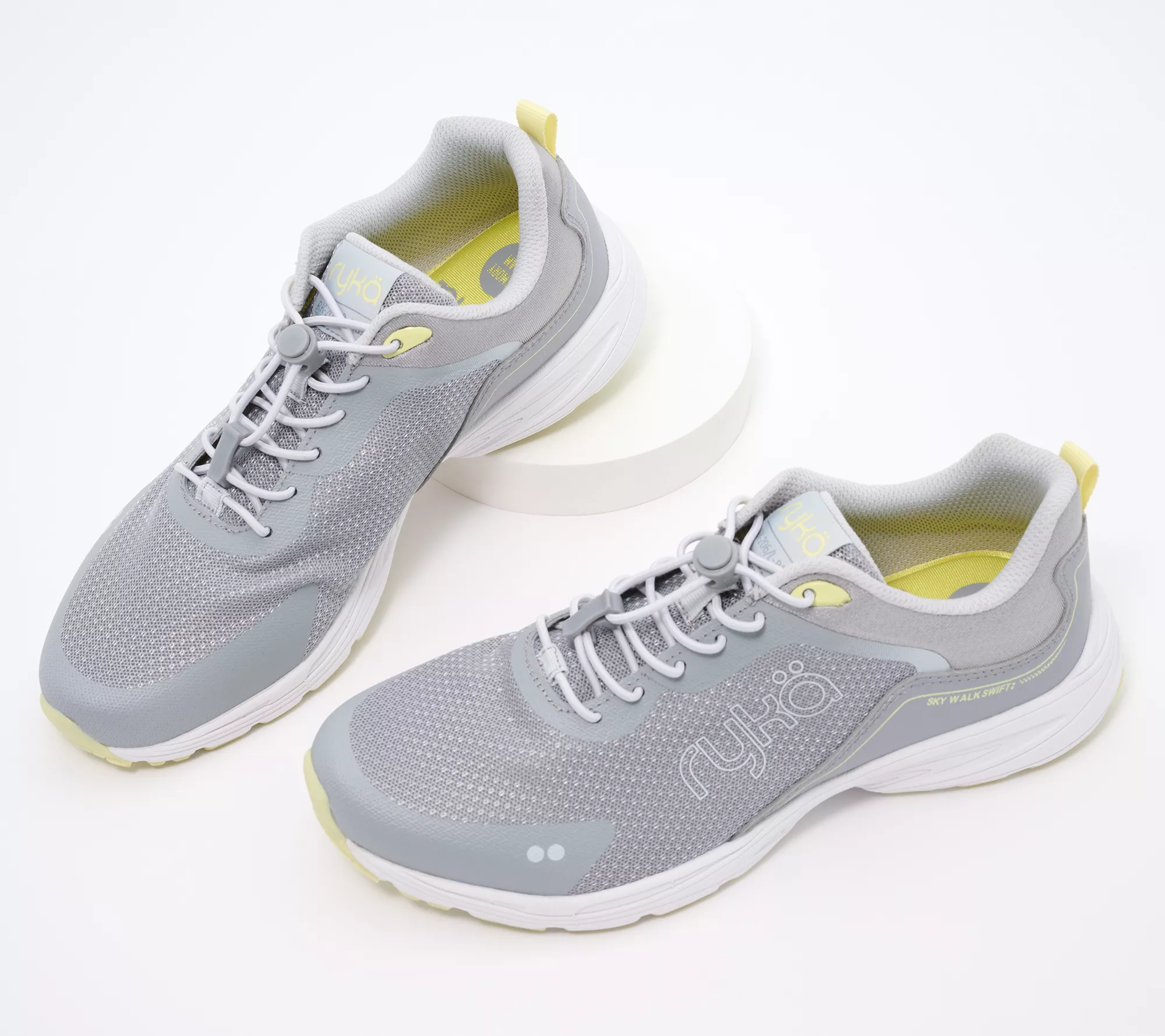 Ryka Memory Foam Bungee Walking Sneakers - Sky Walk Swift