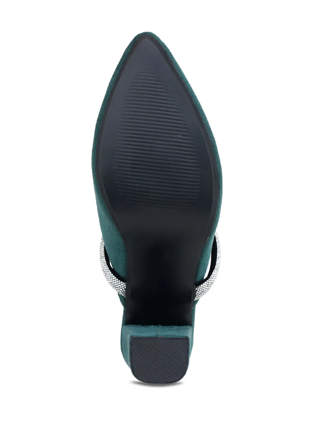 Shezone Green Women Heels