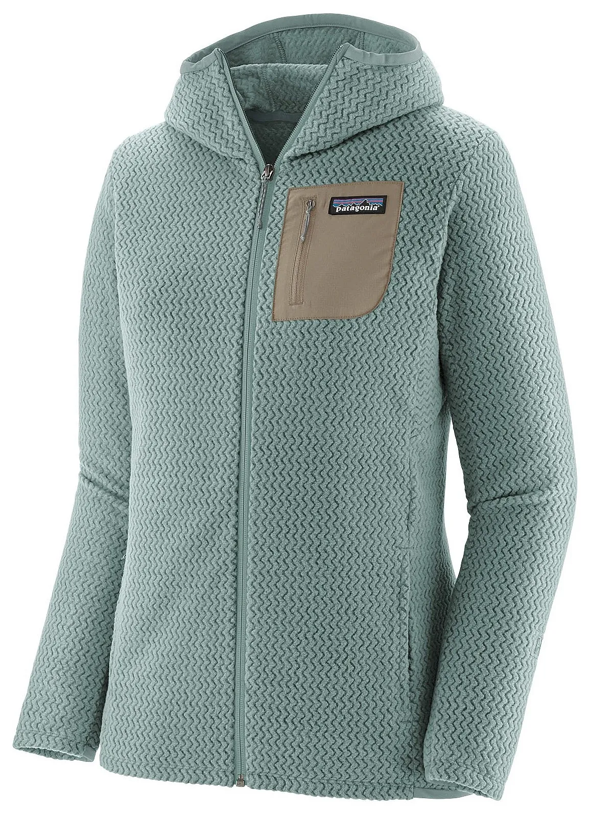 sweatshirt Patagonia R1 Air Full Zip Hoody - Thermal Blue - women´s