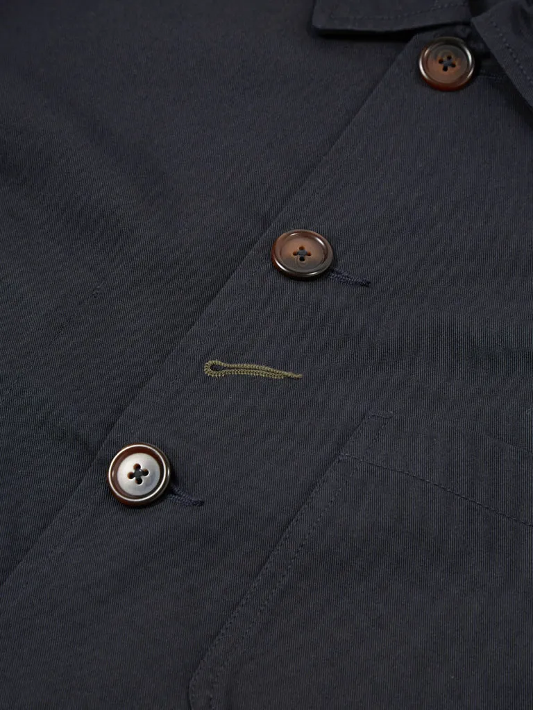 Universal Works Bakers Twill Jacket in Black