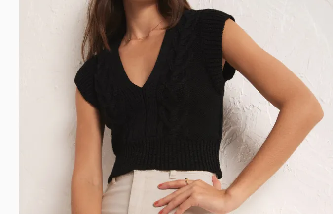Z Supply Roped In Sweater Vest