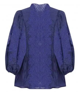 ZIMMERMANNBRIGHTSIDE EMBROIDERED BLOUSE